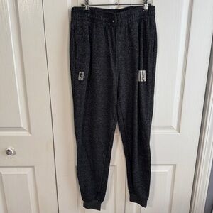 NBA‎ gray black jogger sweatpants size medium